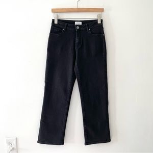 Loft Outlet Black High Waist Wide Leg Jeans